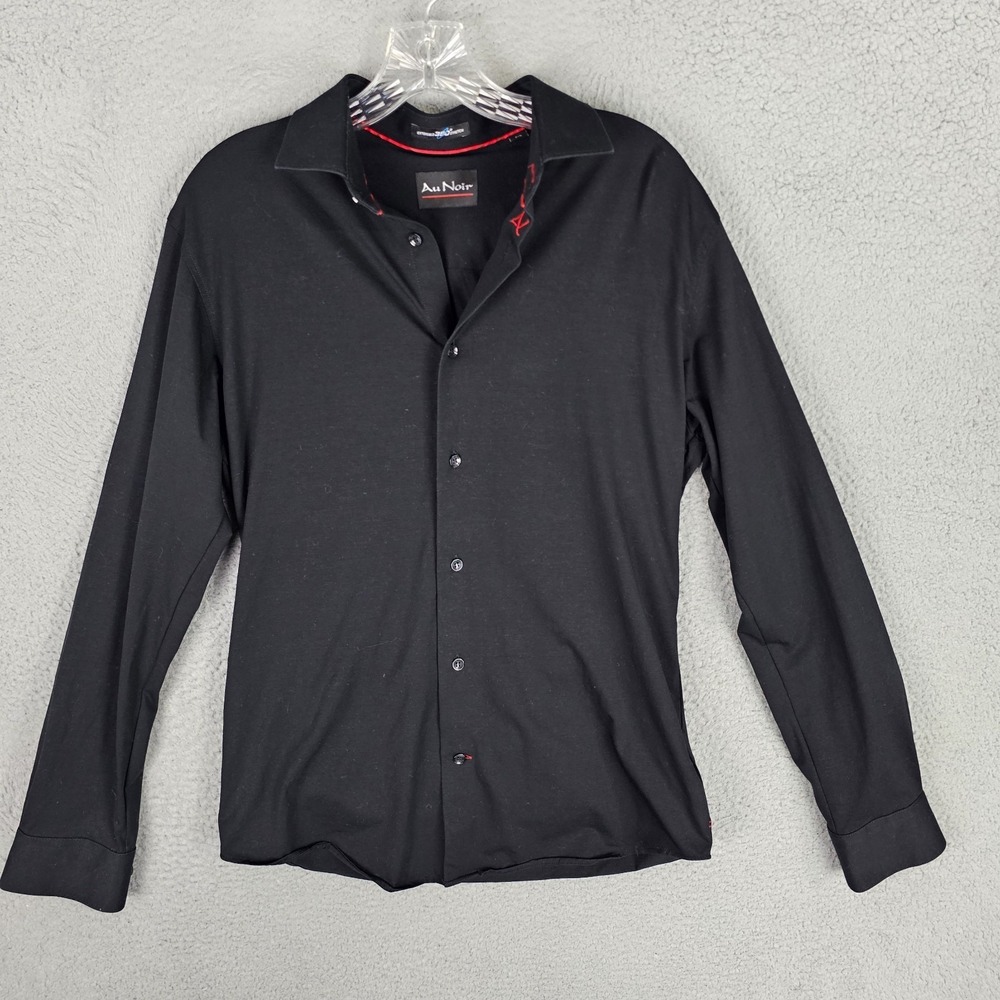 Au Noir Dress Shirt Men 2/S Extensible 360° Stretch Long Sleeve Collar Button-Up
